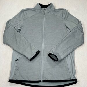 Under Armour ColdGear Reactor Mens Medium Gray Full Zip Fitted Jacket 1317377